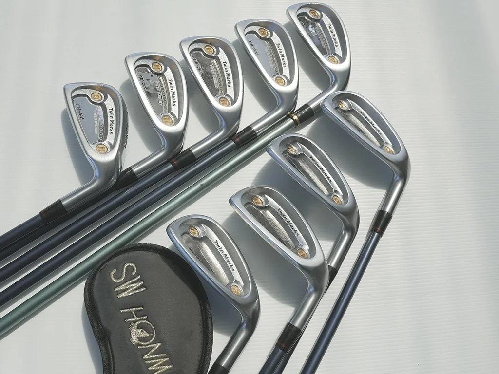 Exc. condition HONMA TM-202 Twin Marks irons 4-12 (4-9 , PW, GW, SW) w. Accelerate Regular  Graphite