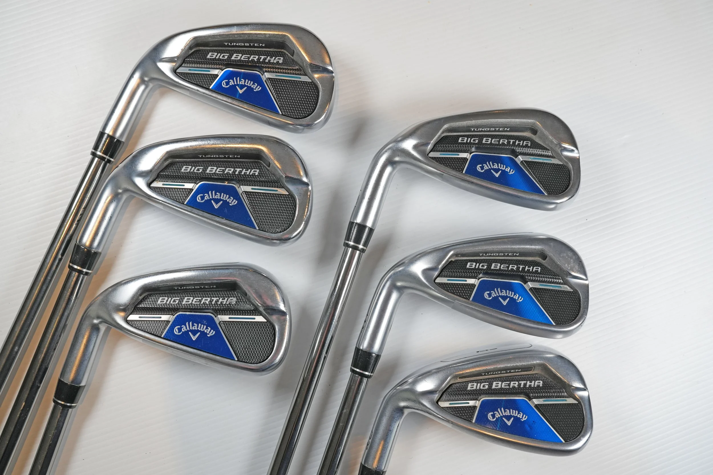 Exc. set CALLAWAY Big Bertha LH  irons 5-PW w. RCH 65 “A” (Senior) flex graphite