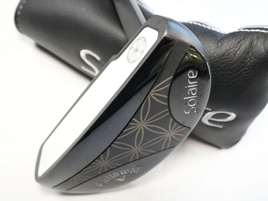 As new  Callaway  Solaire 33.5 in semi-mallet putter w. new  grip