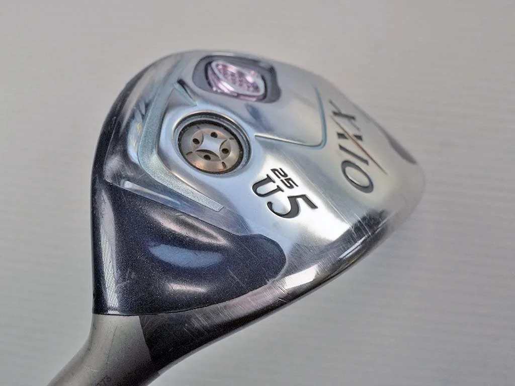 VG  XXIO MP800 25 deg U5 Hybrid with the 38g Mid Bend Point Ladies flex graphite shaft and cover