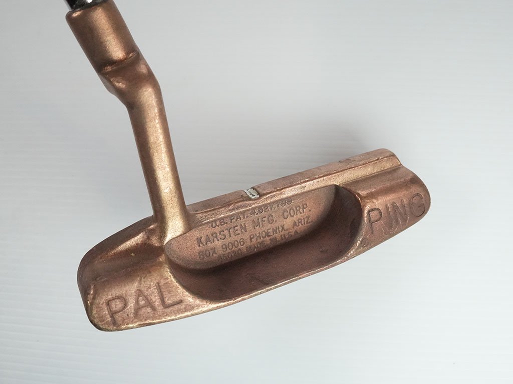 VG collectible PING Karsten PAL 34in manganese bronze putter w. Zip 85020