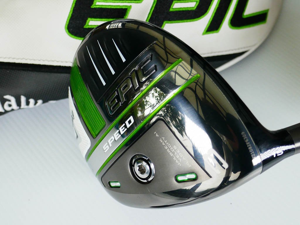 Near new CALLAWAY Epic Speed 15 deg LH 3 wood w. HZRDUS Smoke 5.5 Regular graphite