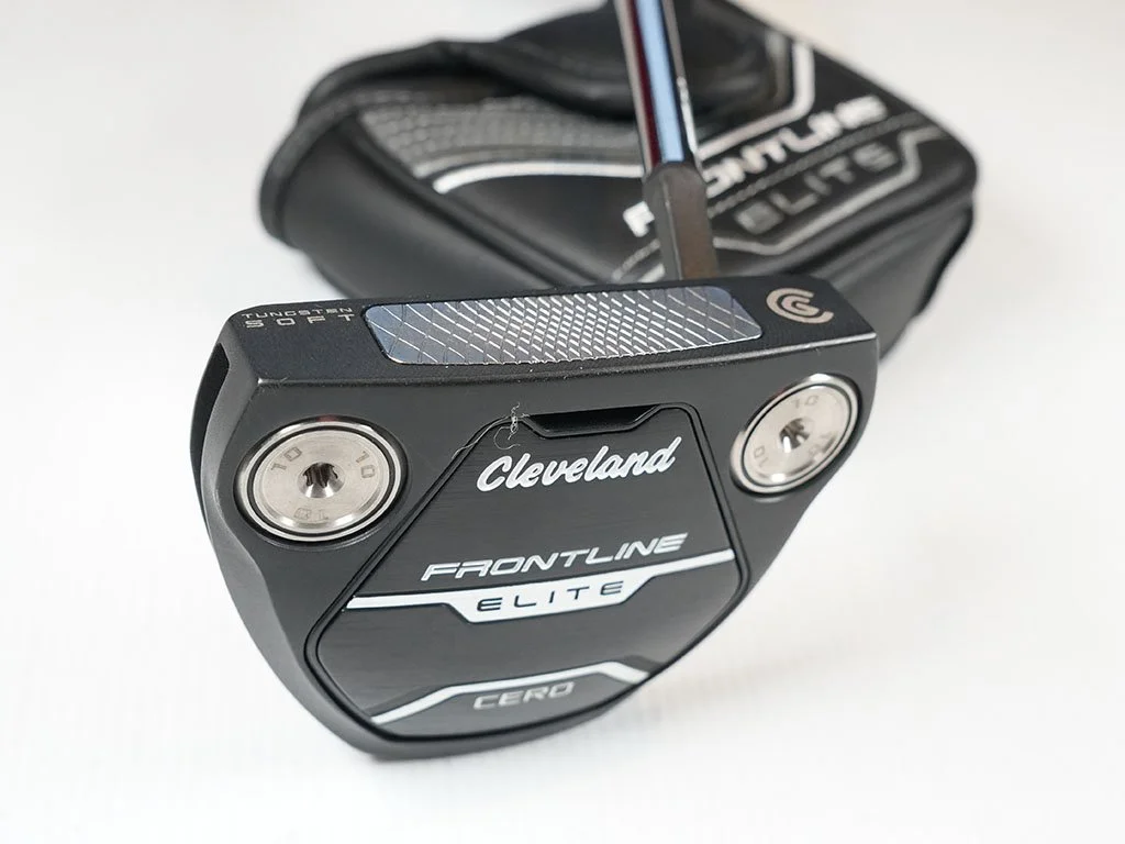 As new, CLEVELAND Frontline 2135 CERO 35 in Mallet putter  w. cover