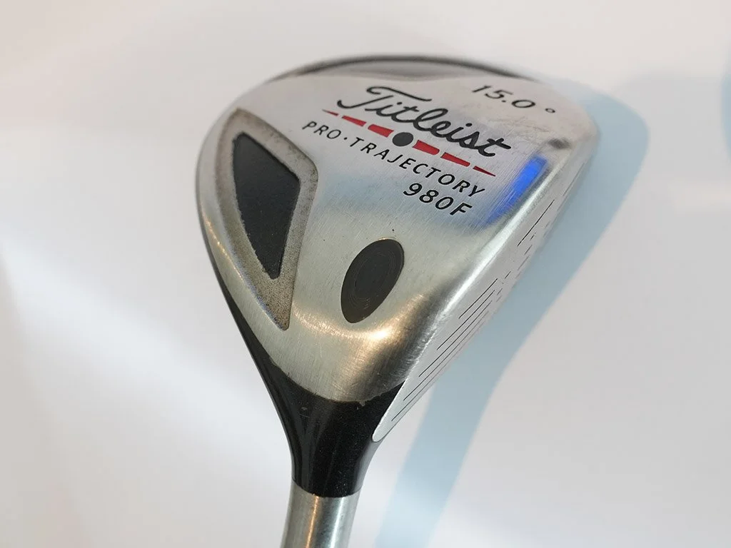 TITLEIST 980F 15 deg 3 wood w. 4375 Stiff graphite shaft