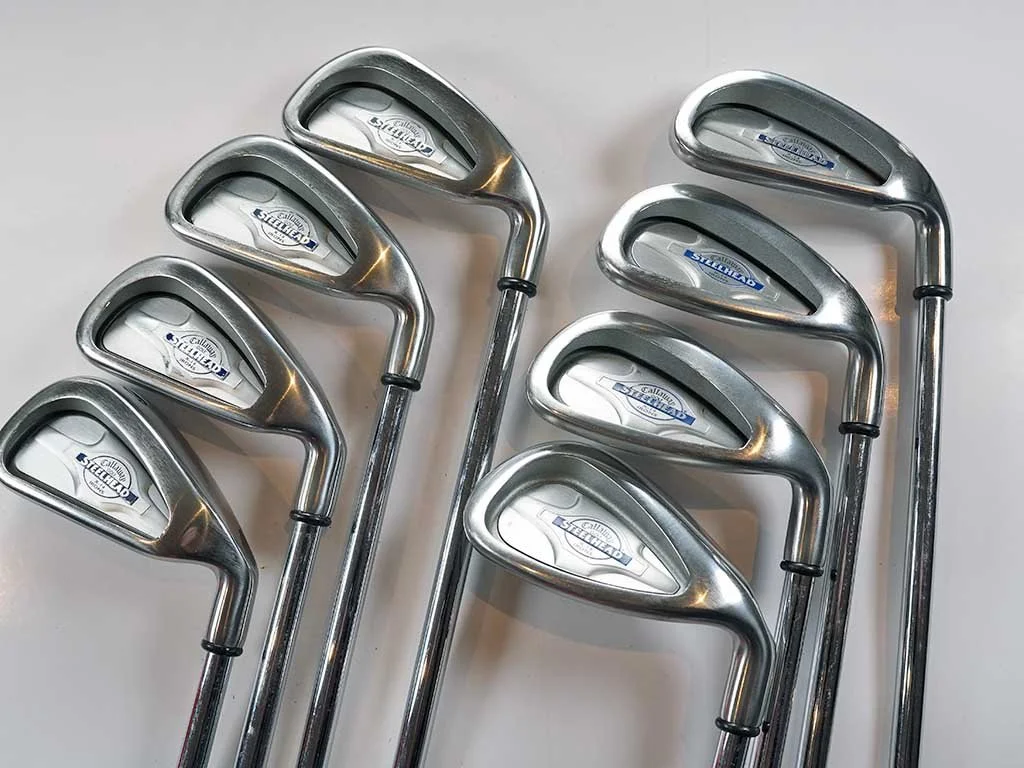 Exc.   CALLAWAY Steelhead X-14 irons 3-PW w. Regular Constant Weight steel