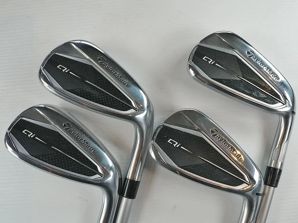 Very near new  half-set of  TAYLORMADE Qi  irons  7, 8, 9, PW w. Speeder NX 40L (Lite) Graphite
