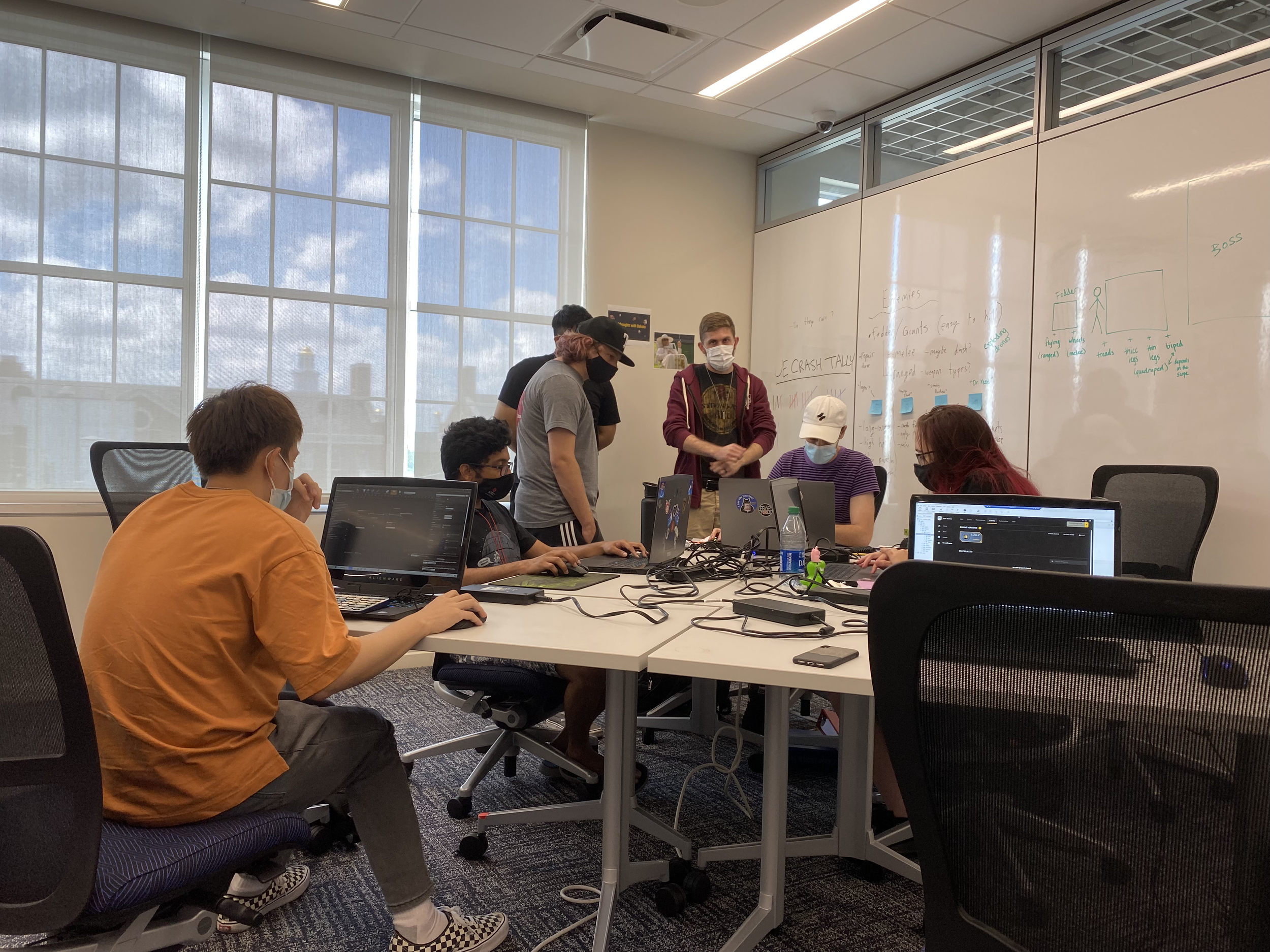 Photo of the software developers' corner.