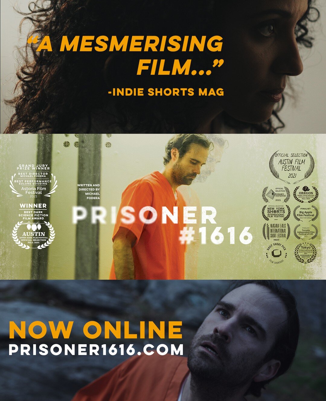 &quot;A mesmerising film...&quot; - Indie Shorts Mag @indieshortsmag.
#Prisoner1616 is now available online at www.Prisoner1616.com

#filmmaker #filmmaking #film #onlinepremiere #cinematography #director #cinema #movie #cinematographer #movies #actor