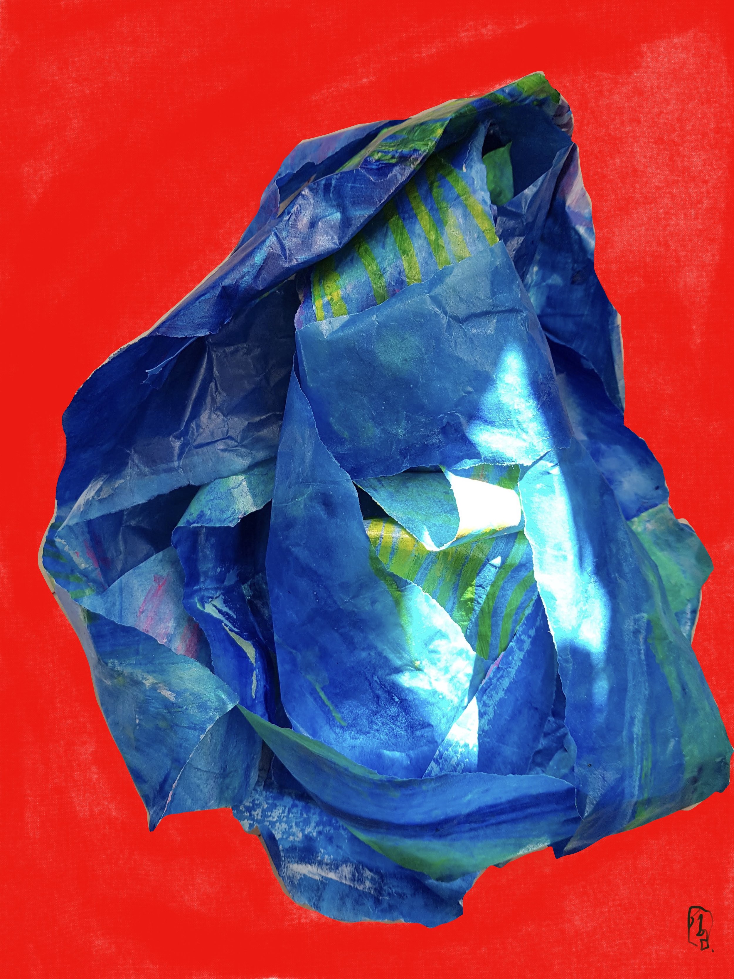 43x30x11 cm
Mixed media on Hanji