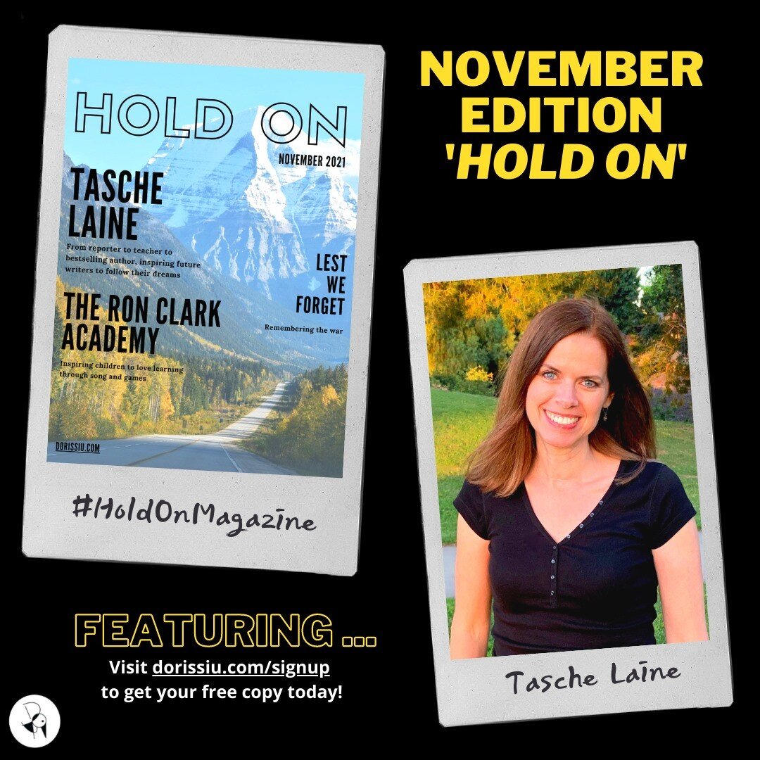 Happy November 1st!

We're #celebrating that author @tasches, Tasche Laine, is featured in her first full-length magazine spread! Congratulations, Tasche! 

To read the article, you can sign up at dorissiu.com/signup to get your free copy of HOLD ON 