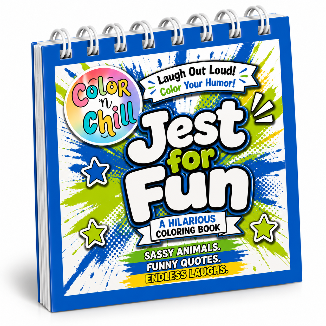 Color n Chill Jest for Fun 1 Adult Therapy Mini Coloring Book for Alcohol Markers.png