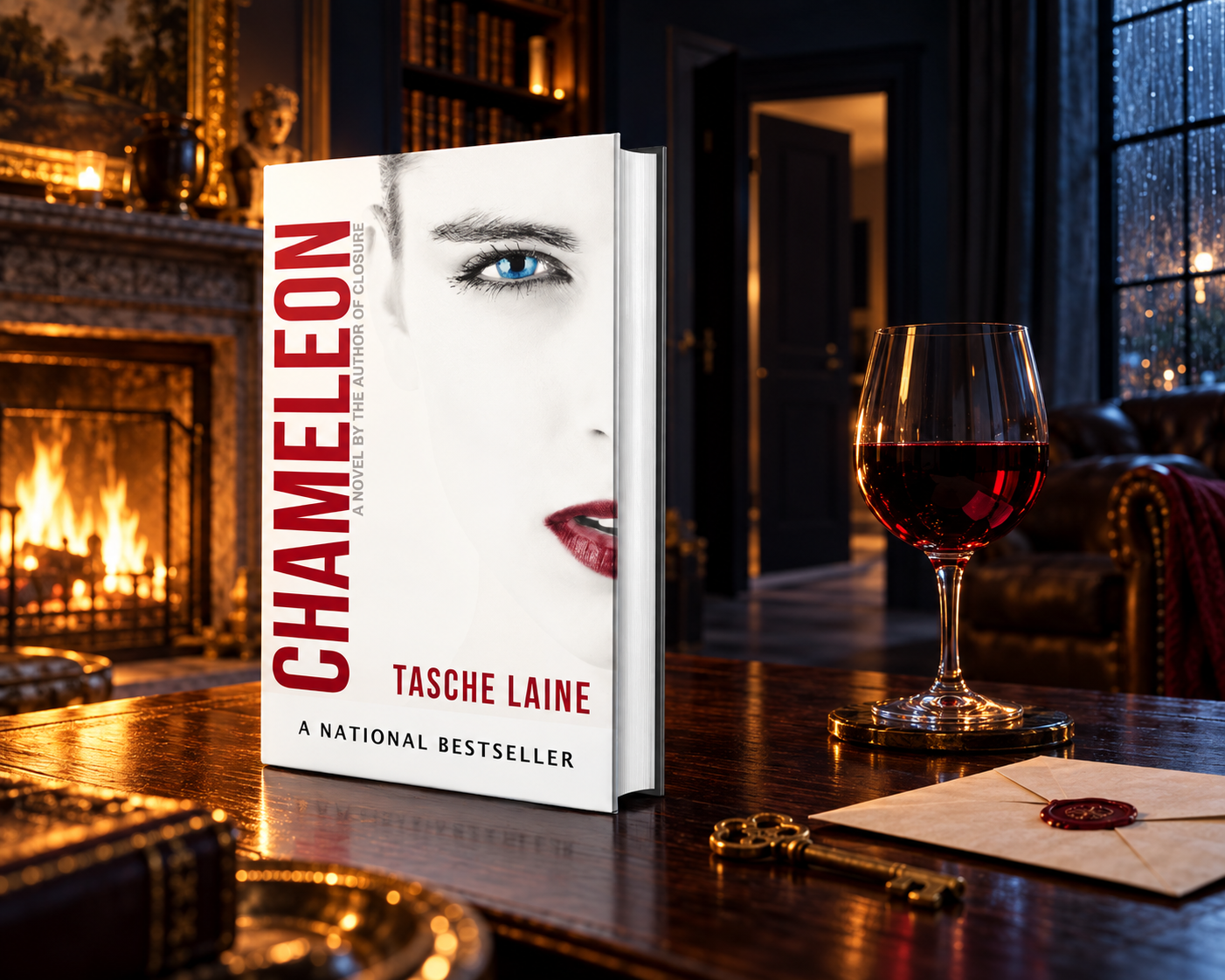 Chameleon in a Midnight Library-tasche-laine-thriller-physco-adult-book-novel