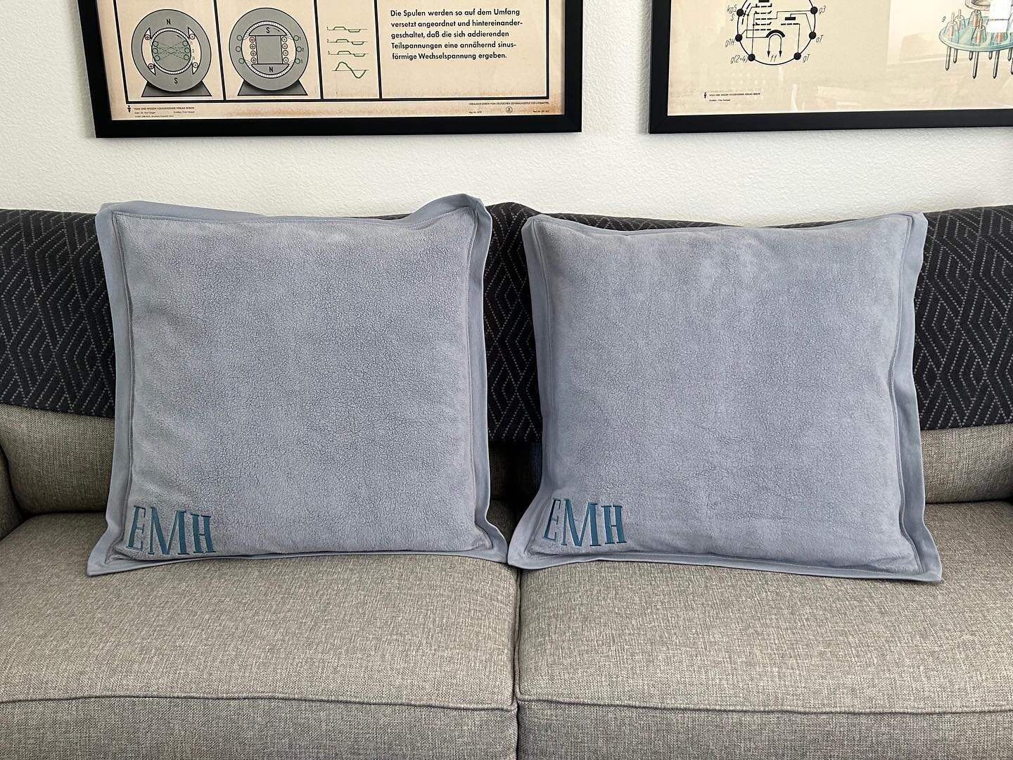 We love when clients share photos&hellip; #homeaccessories #modern #justaddembroidery