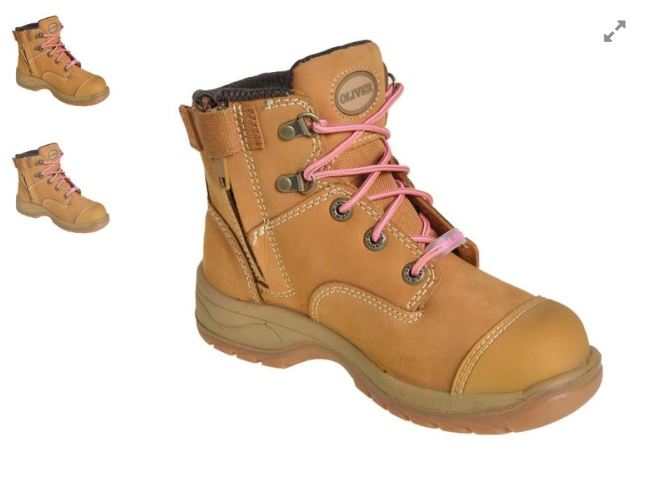 OLIVER LADIES LACE UP BOOT WITH ZIP NUBUCK LEATHER
