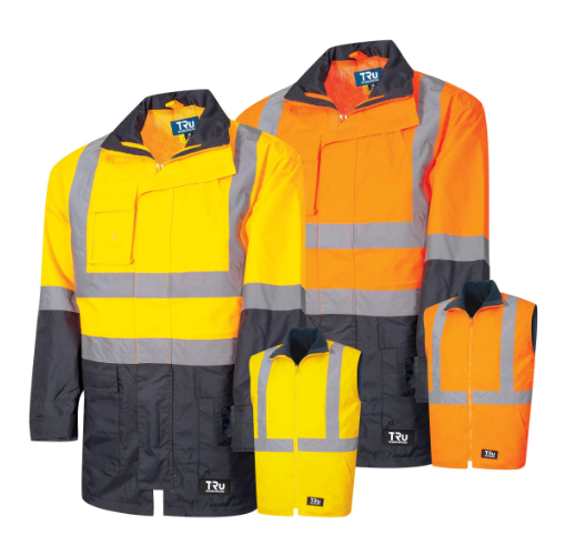 4 in 1 Jacket with Reflective Tape
