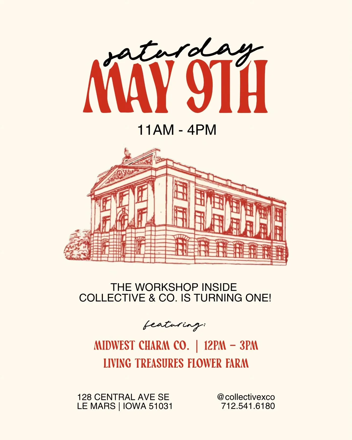 may 9th | the workshop turns one!

save this date.... see you there!