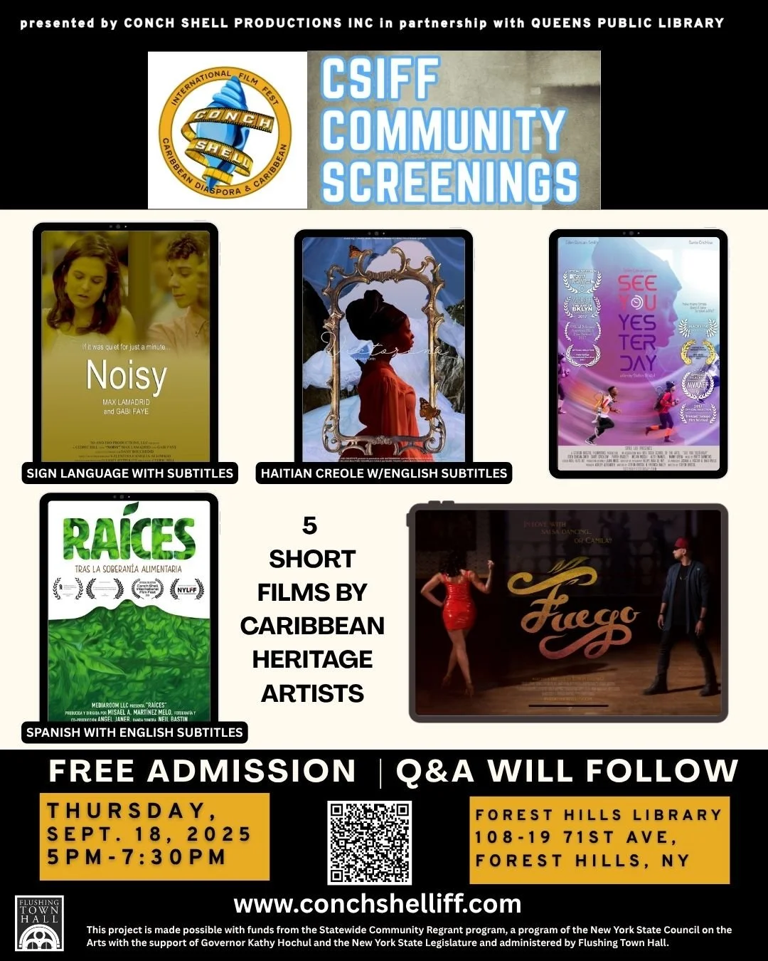 Conch Shell Productions presents CSIFF COMMUNITY SCREENINGS