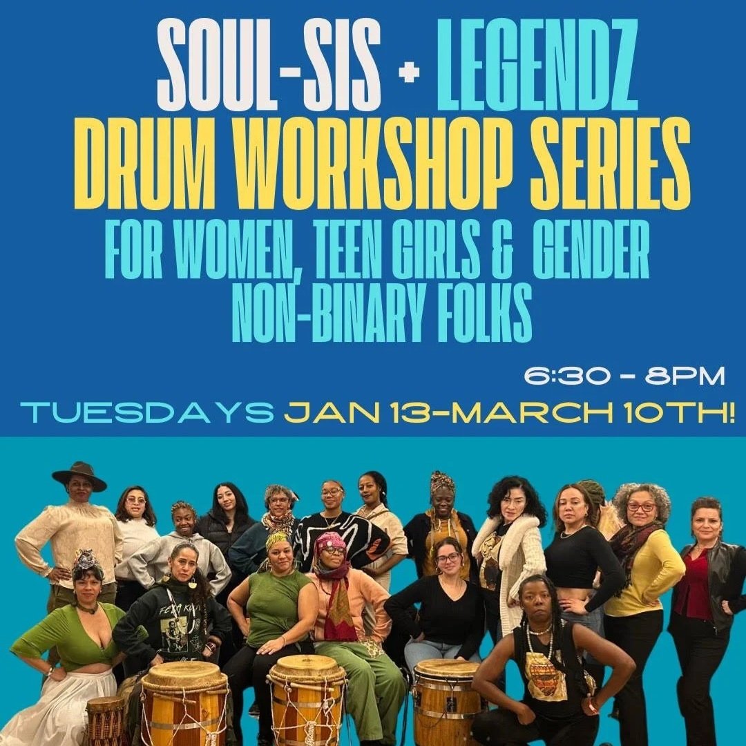 Drum workshop led by Legacy Women and special guests