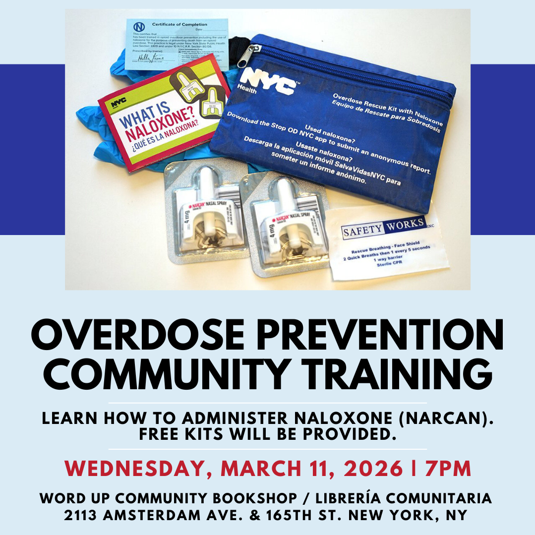 Overdose Prevention &amp; Naloxone (Narcan) Community Training