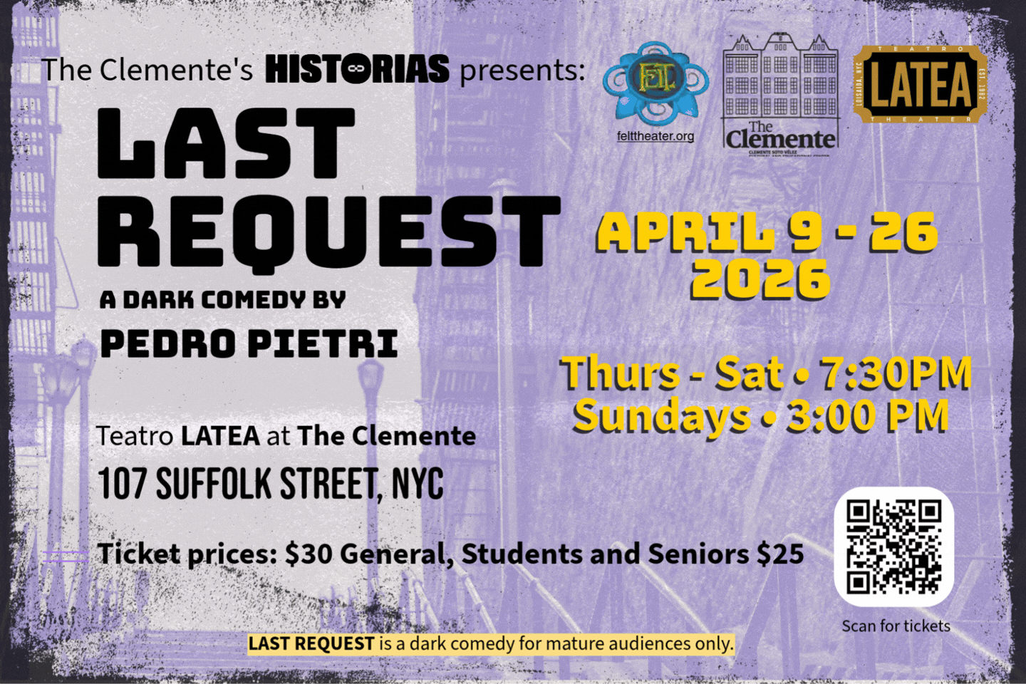 Last Request by Pedro Pietri (Theater Premiere) 