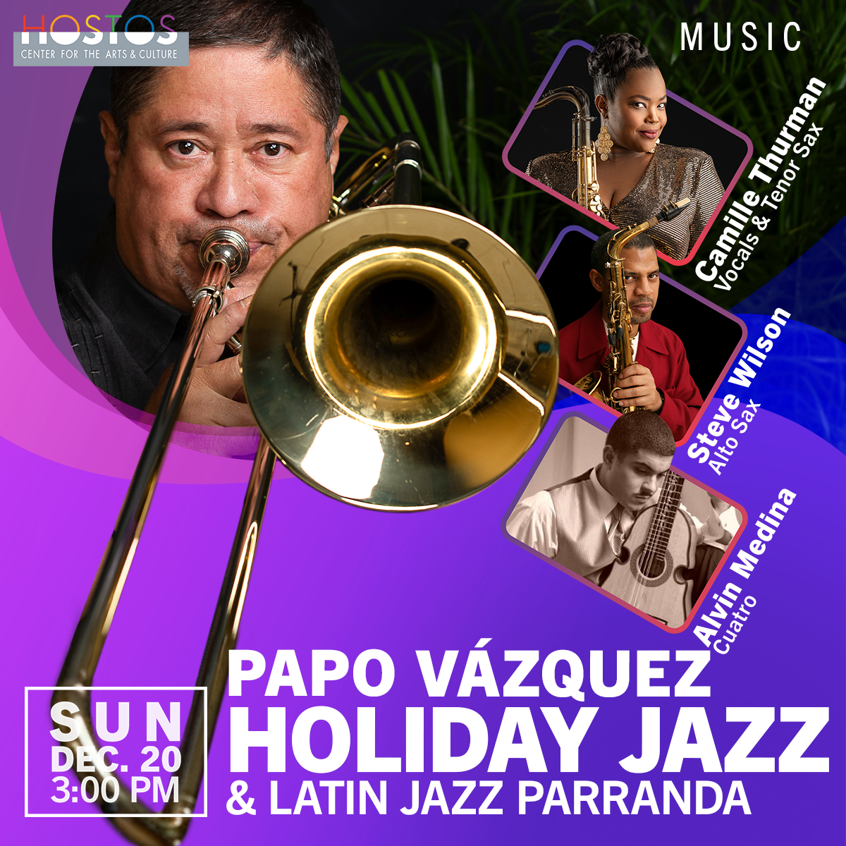 Papo Vázquez: Holiday Jazz & Latin Jazz Parranda