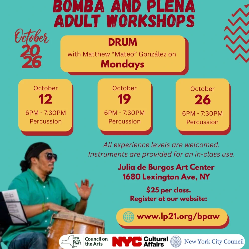 Bomba and Plena Adult Workshops