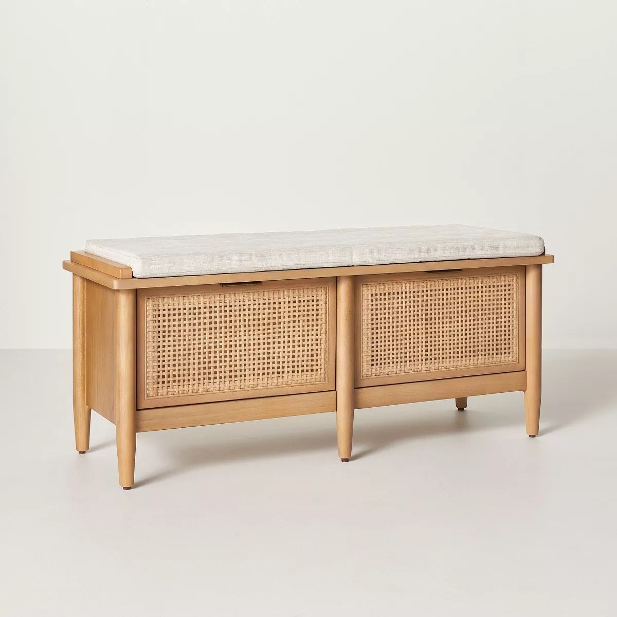 Caned Entryway Storage Bench by Magnolia