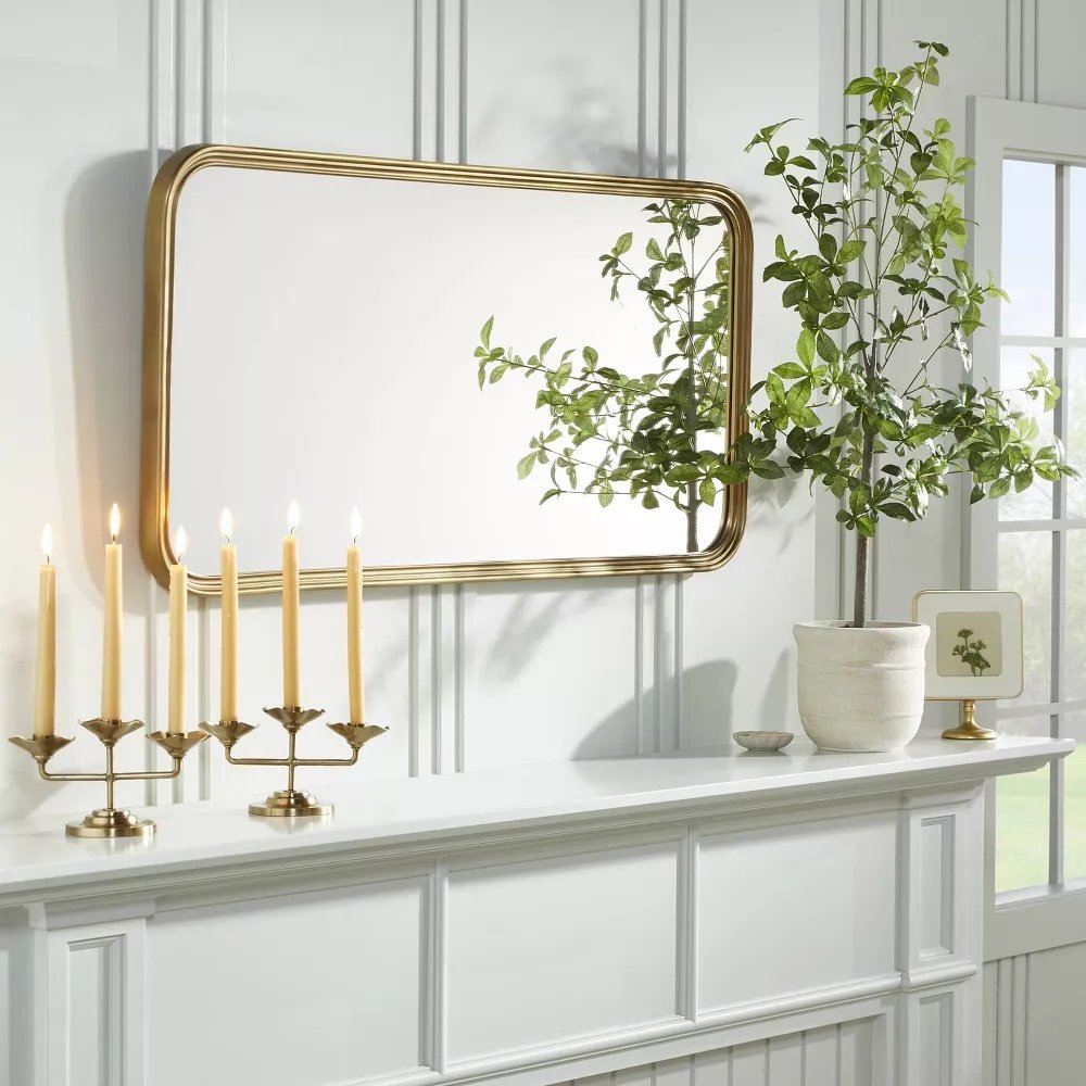 Antique Brass Wall Mirror by Magnolia