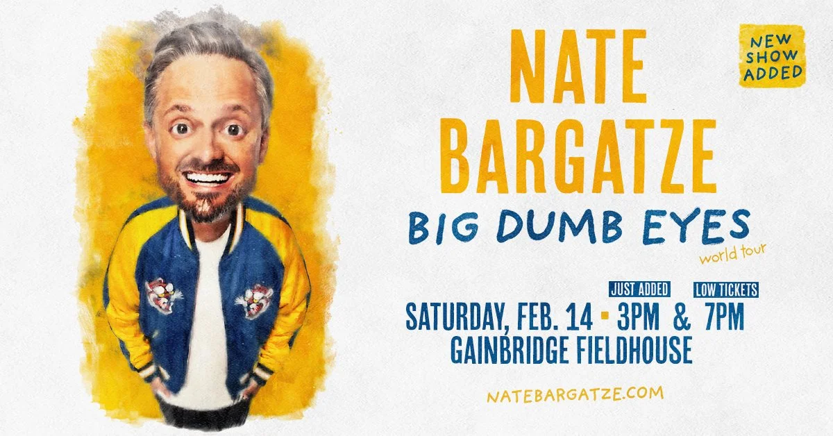 GIVEAWAY: Win 2 Tickets to Nate Bargatze’s Big Dumb Eyes World Tour at Gainbridge Fieldhouse
