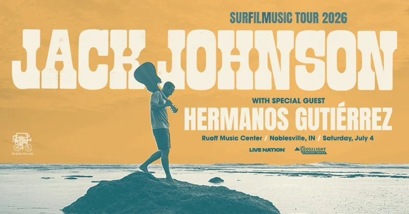GIVEAWAY: Win 2 Tickets to See Jack Johnson at the Ruoff Music Center 