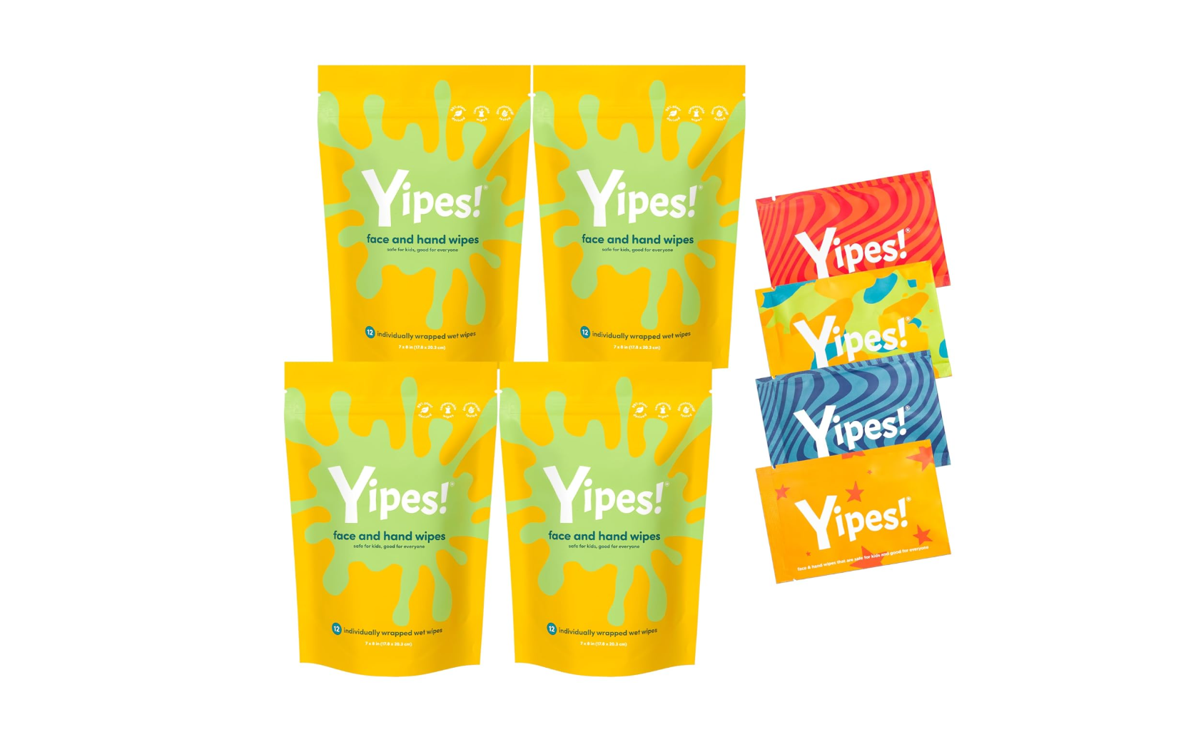 Yipes Individual Hand Wipes