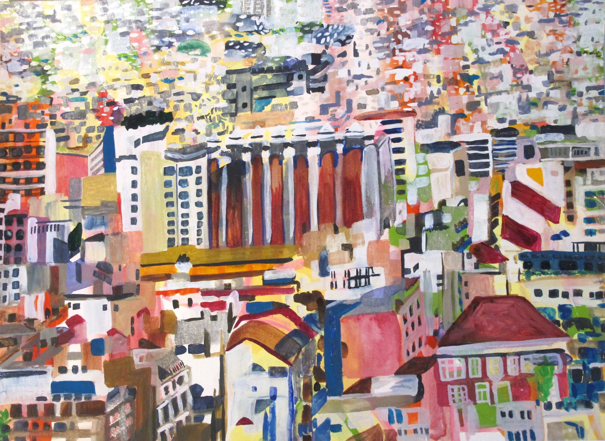 Athens Cluster 15” x 19” Archivally Framed $1210