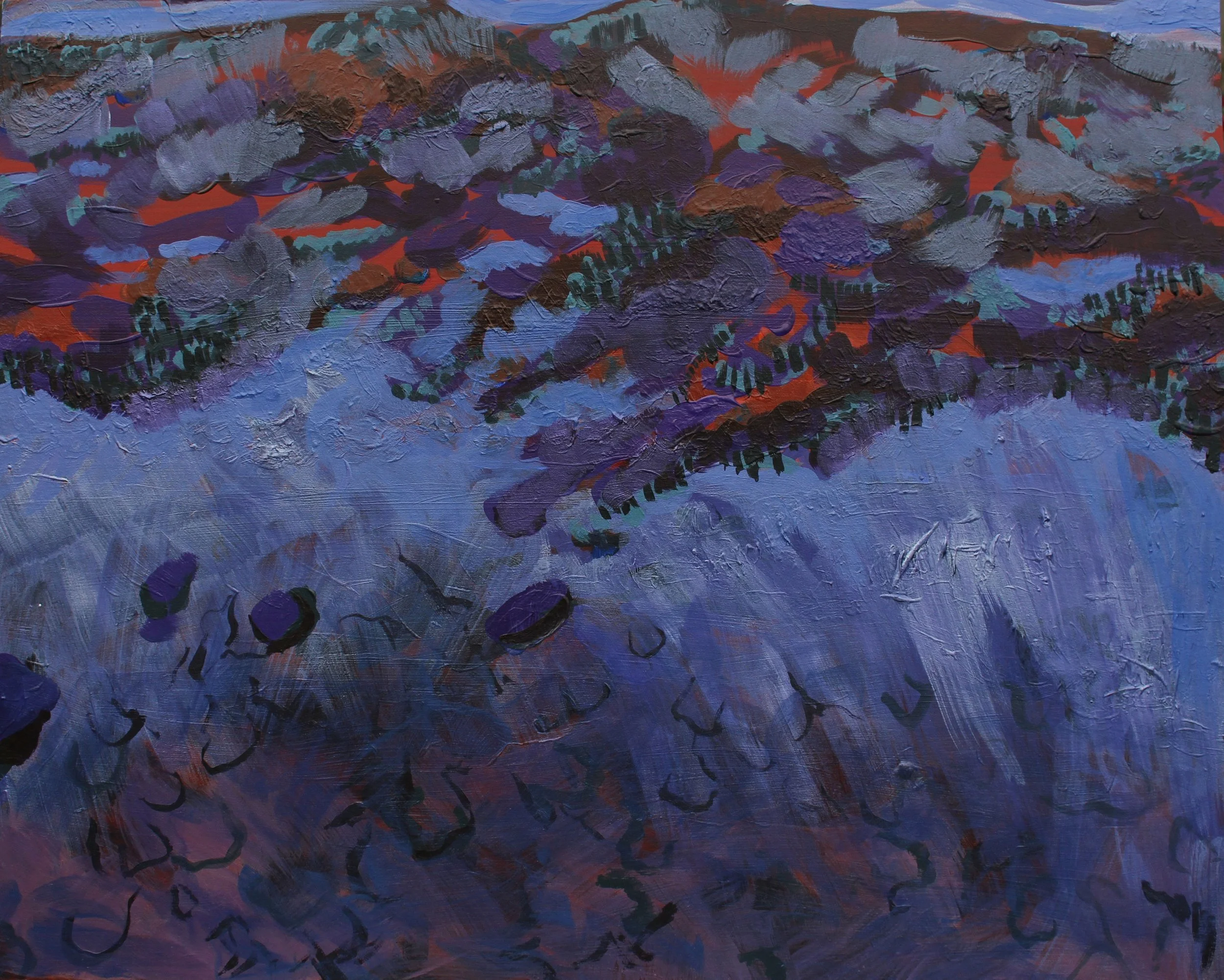 Northumberland 16" x 20" Arcylic on 2 .25" cradled wood panel $725