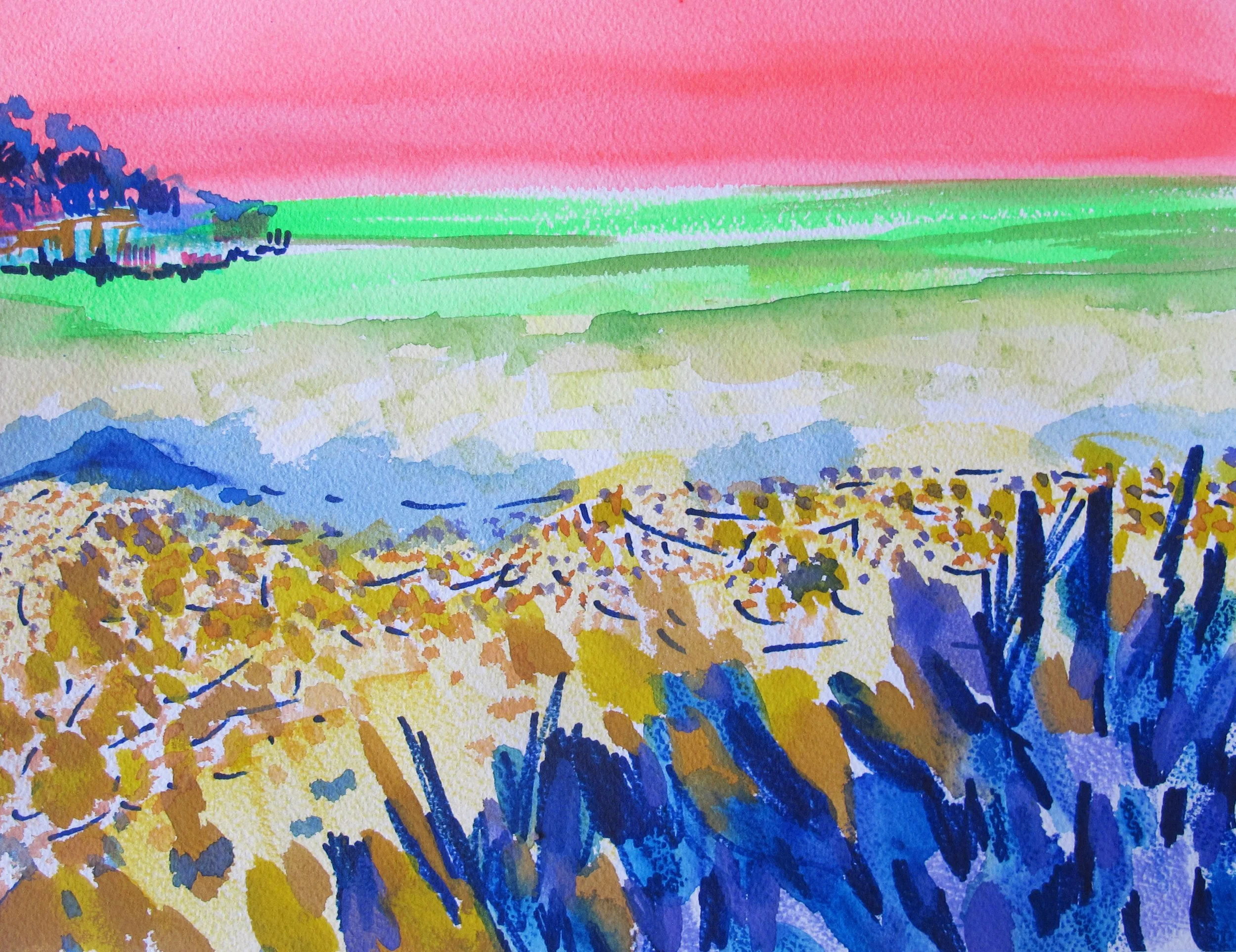 Jacmel Dream  11" x 14" Archivally framed $915 Mixed media on paper 