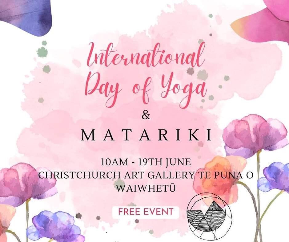 Int Day of Yoga &amp; Matariki are around the corner ! ✨ 🧘🏽&zwj;♀️ 
I personally feel so much excitement that we are acknowledging for the first time Matariki as a nation ✨ 🙌
I remember our first event celebrating Matariki, after my friend shared 