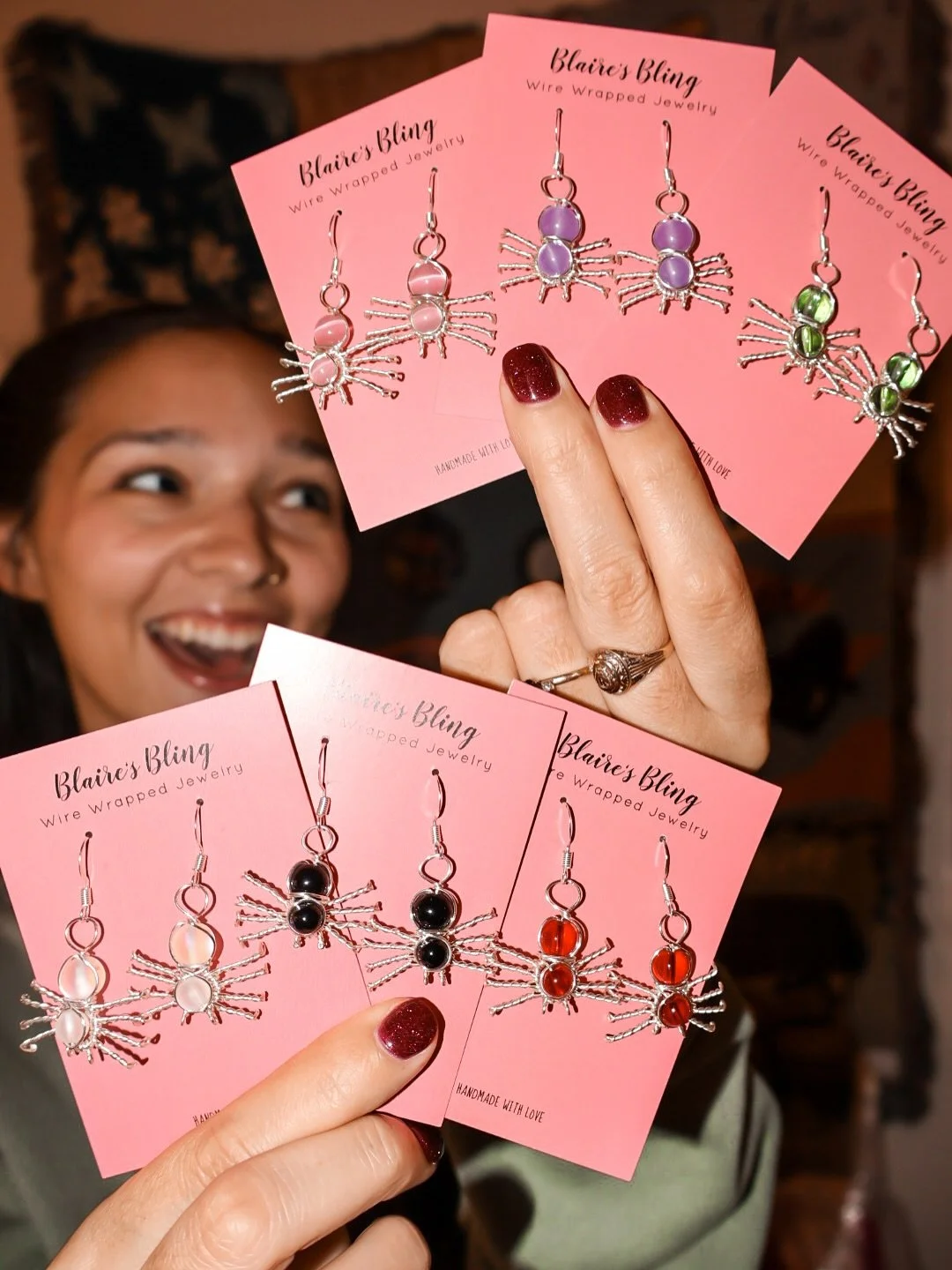 the only spiders allowed in my house π·β¨ the spooktacular spider earrings are finally here! my hands may hurt, but every twist was so worth it. π€
they’re spooky, sparkly, and ready to crawl into your bling collection! the spooktacular spiders