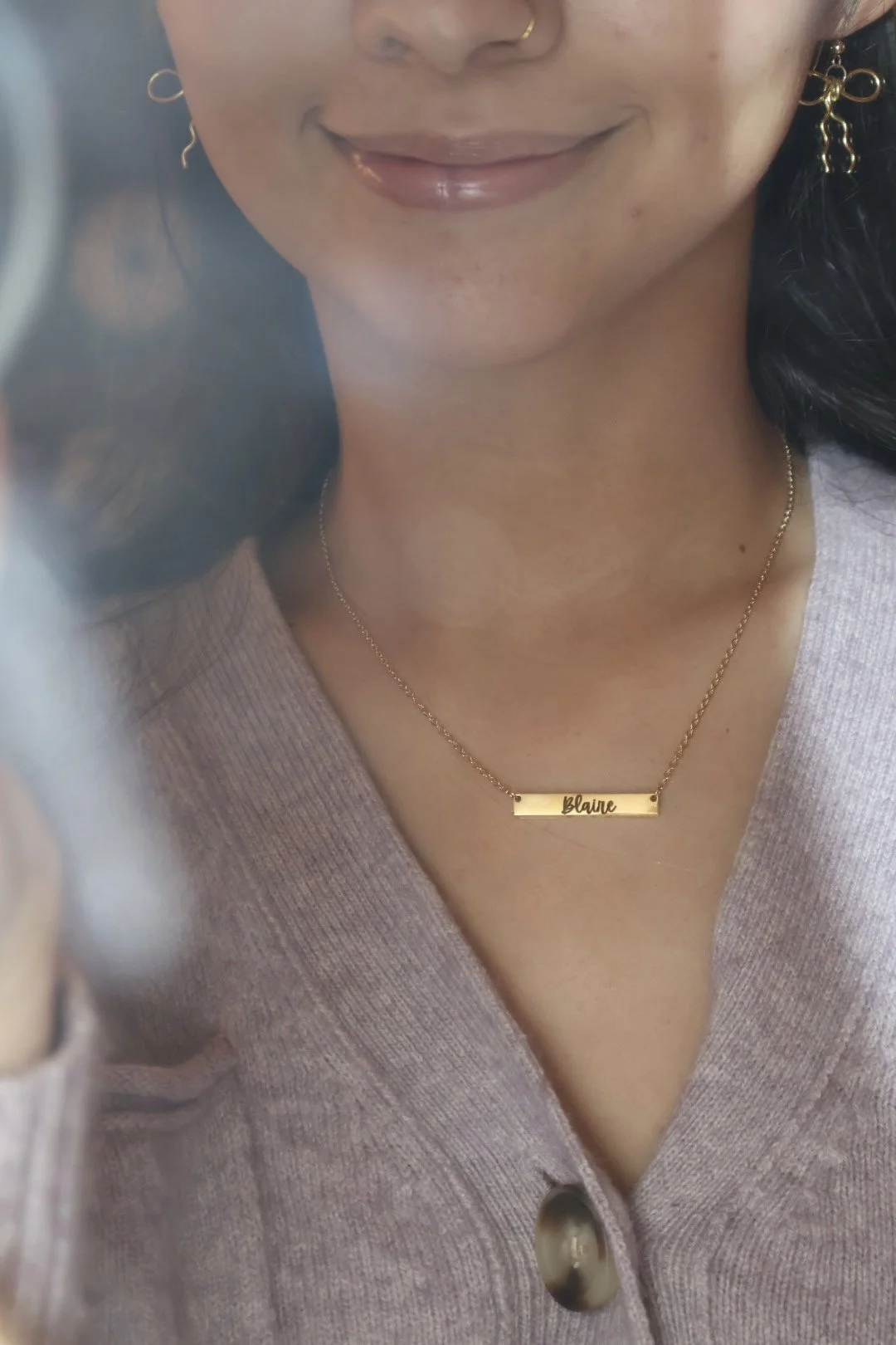 Laser Engraved Name Necklace