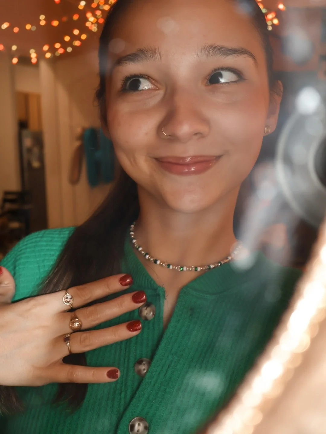 i&rsquo;m dreaming of a white christmas (necklace and bracelet from @blaires.bling!) ❄️🎄🎅🏼😉