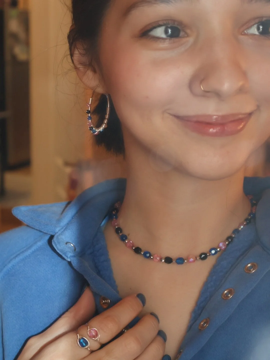 introducing the KISSCO collection, inspired by @harrystyles upcoming album! 🩷💙 this must be his favorite color combo because this is his second pink and blue era, but I&rsquo;m not complaining. these colors go so well together and made the cutest j