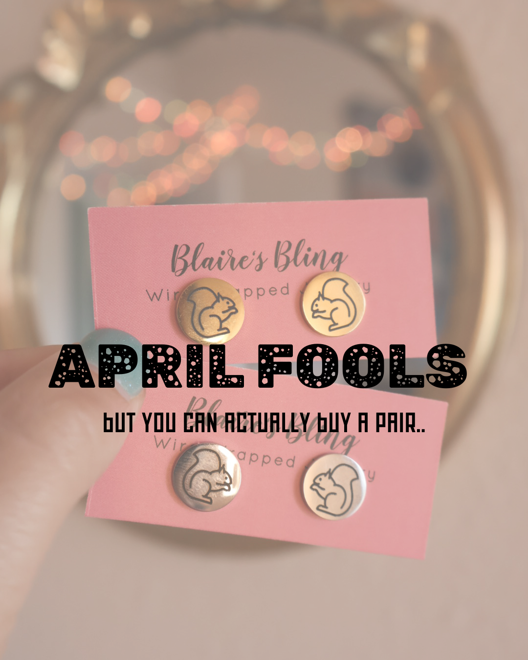 Squirrel Stud Earrings