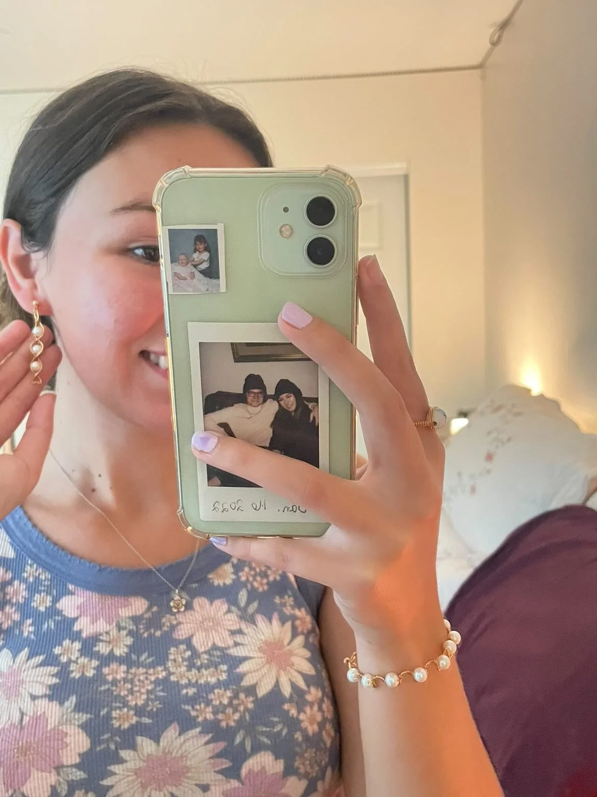 Swirly Pearly Earrings and Athena Pearl Bracelet