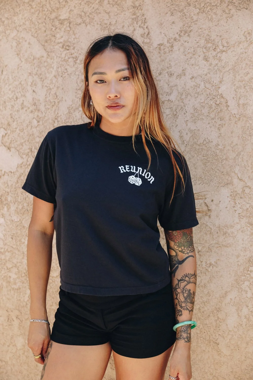 Boxy Dice Crop Top