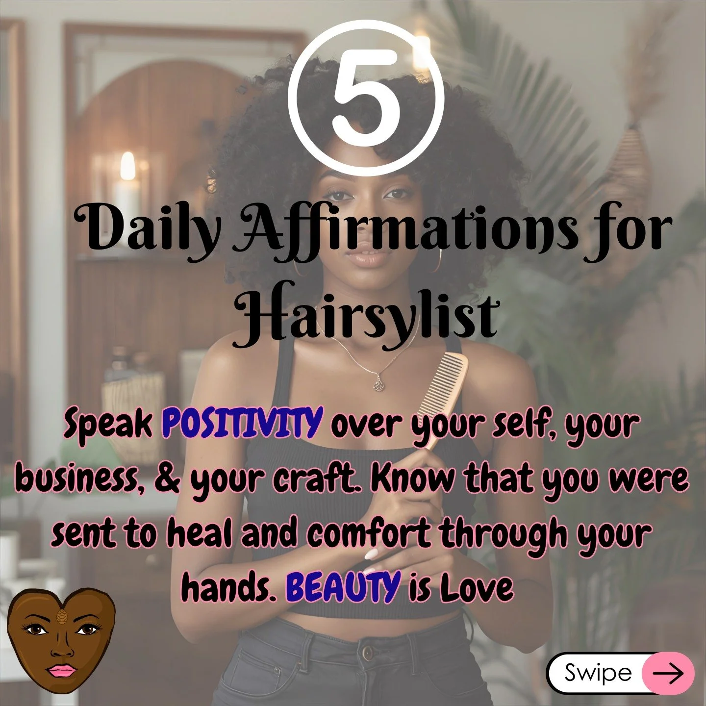 Your Hands Are Magic. ✨
This is for every hair artist. 💖 Share this with a stylist who needs this reminder!

Remember your power:

You create beauty &amp; confidence with your hands. 💇🏽&zwj;♀️

Clients trust your vision &amp; respect your expertis