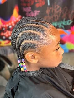 Kid natural braids