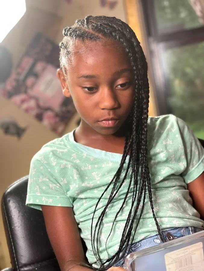 After kid braids w/weave/1