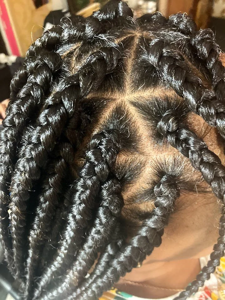 Triangle box braids/4