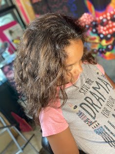 B4 kid w/weave braids