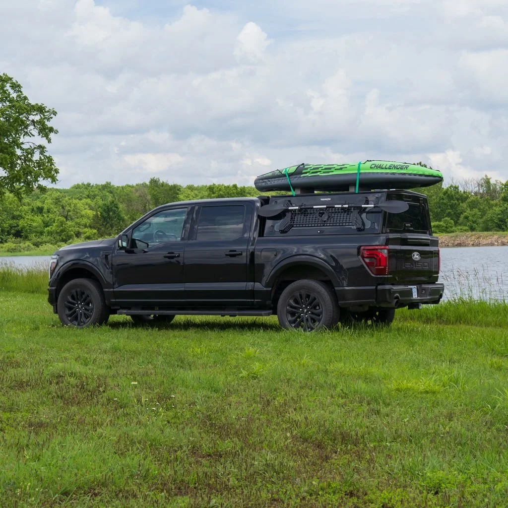 VENTUROUS TRUCK TOPS SOLO MODULAR POLYFUSE TRUCK CAP BED RACK FORD F-150 S-CARGO TRUCK CAPS LOVELAND COLORADO