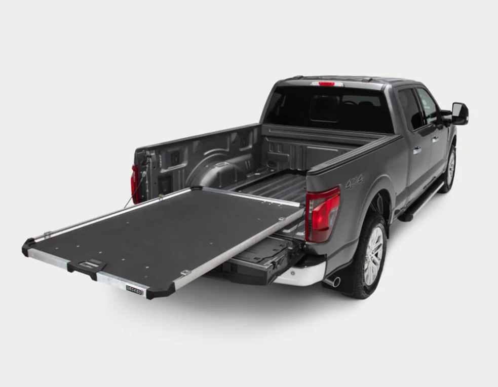 BEDSLIDE 1500LBS CONTRACTOR TRUCK BED SLIDE PULL OUT PLATFORM AVAILABLE AT S-CARGO TRUCK CAPS - LOVELAND, COLORADO