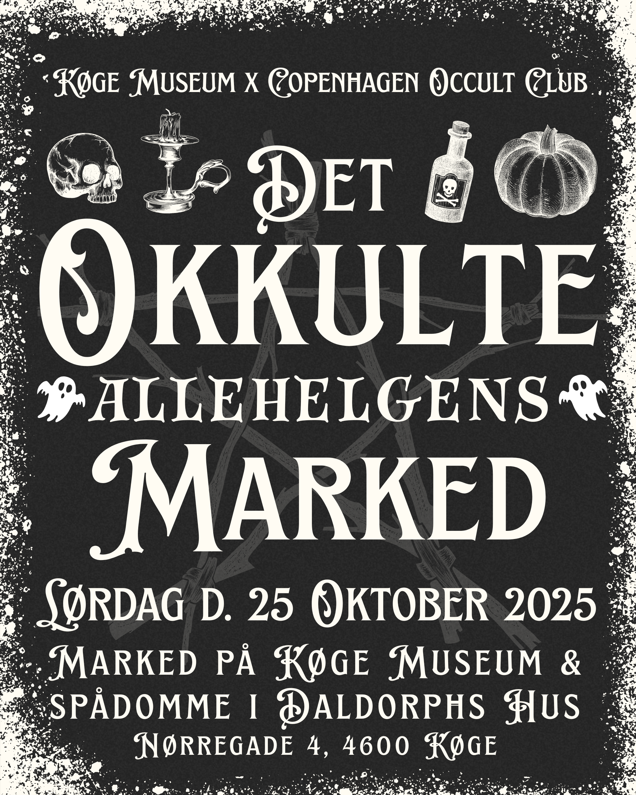 Participant fee / Deltager gebyr: Det Okkulte Allehelgens Marked Køge Museum
